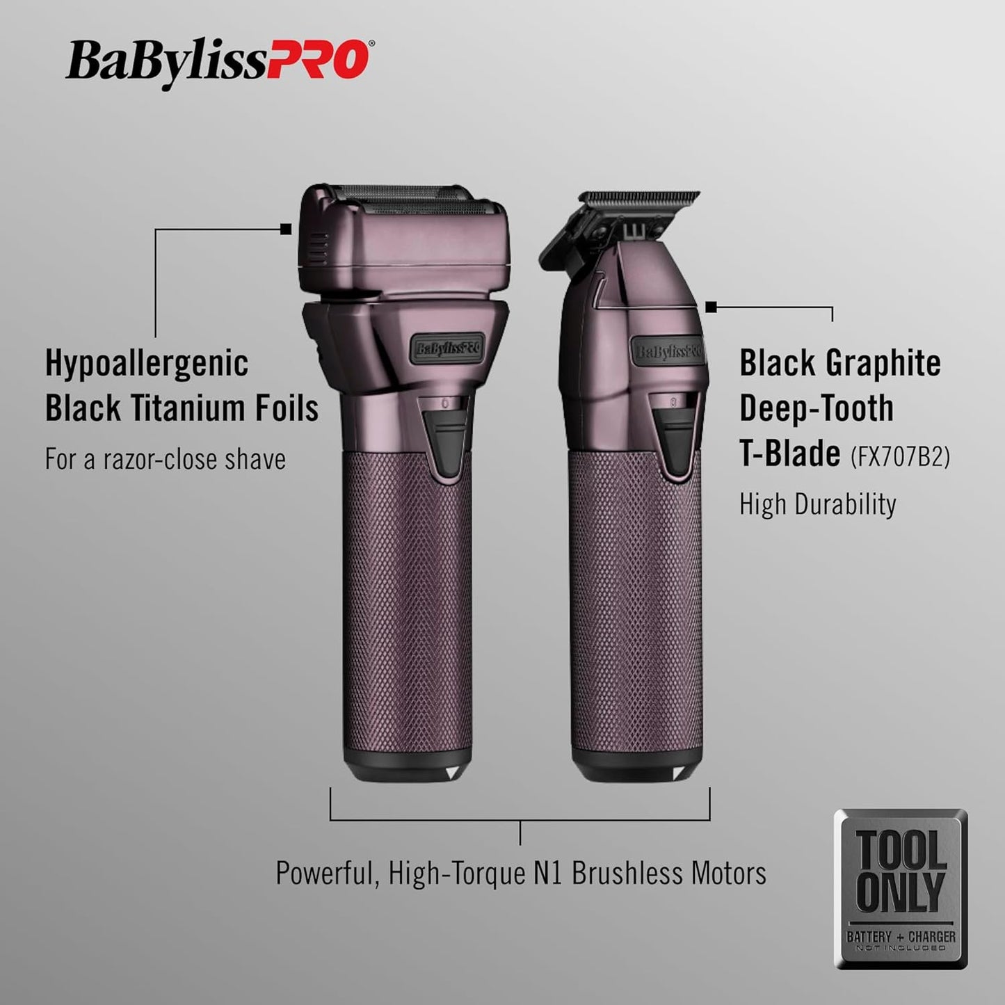 BaByliss PRO FXONE Tool ONLY Hair Trimmer + Electric Double Foil Shaver Sets