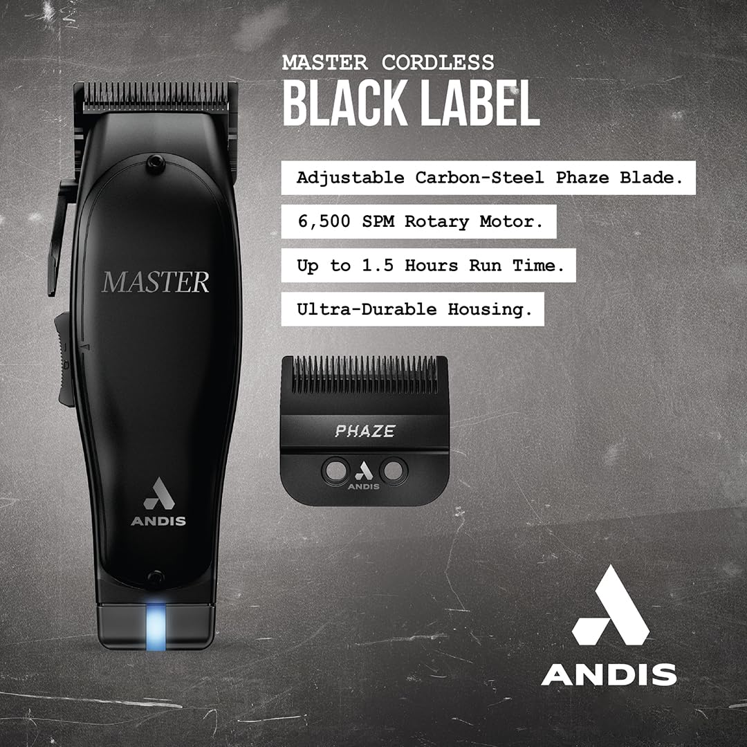 Andis Master Cordless Clipper Black