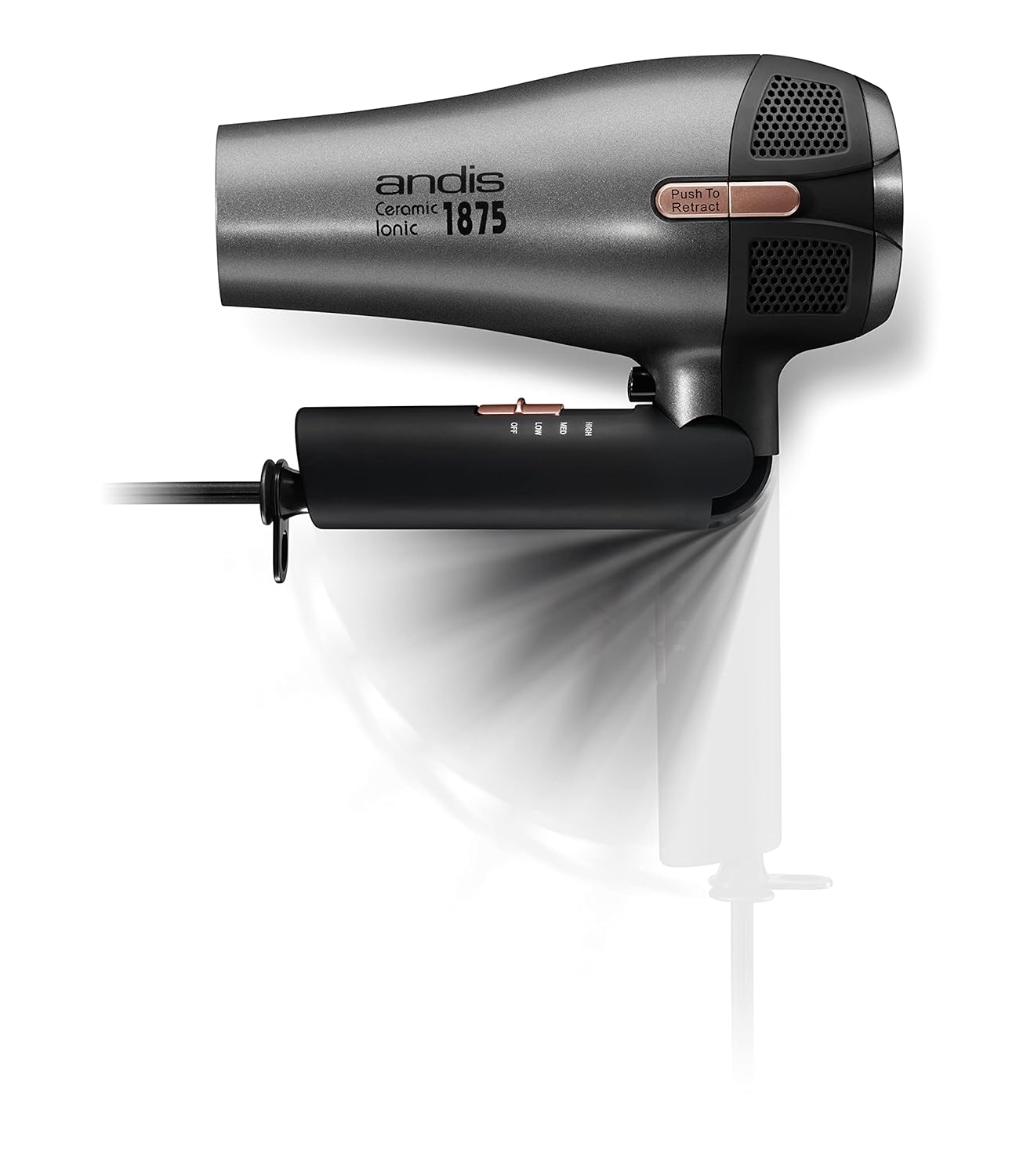 Andis 80280 Fold-n-go 1875 Watt Ceramic Ionic Hair Dryer