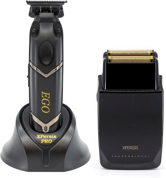 XPERSIS PRO Ego Black Combo Cordless Hair Trimmer & Foil Shaver