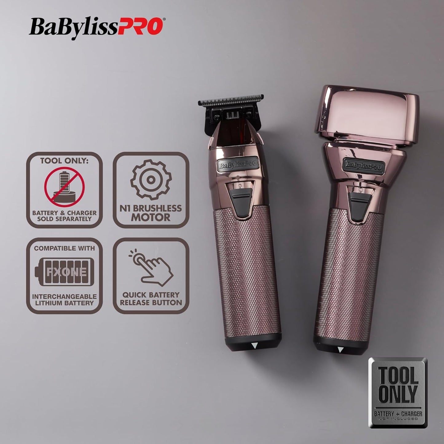 BaByliss PRO FXONE Tool ONLY Hair Trimmer + Electric Double Foil Shaver Sets