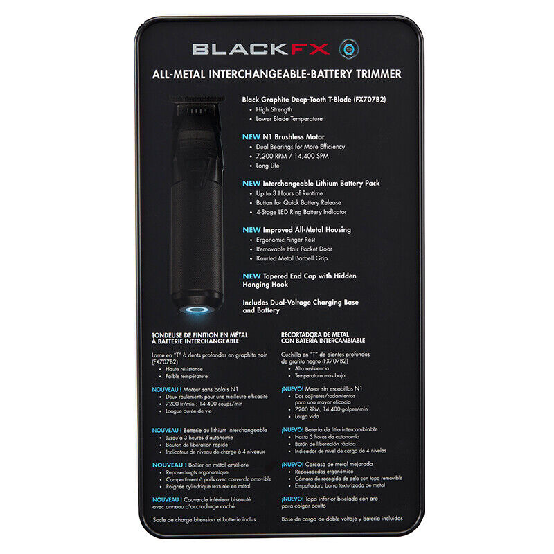 BaBylissPRO FXONE BlackFX Cordless Trimmer