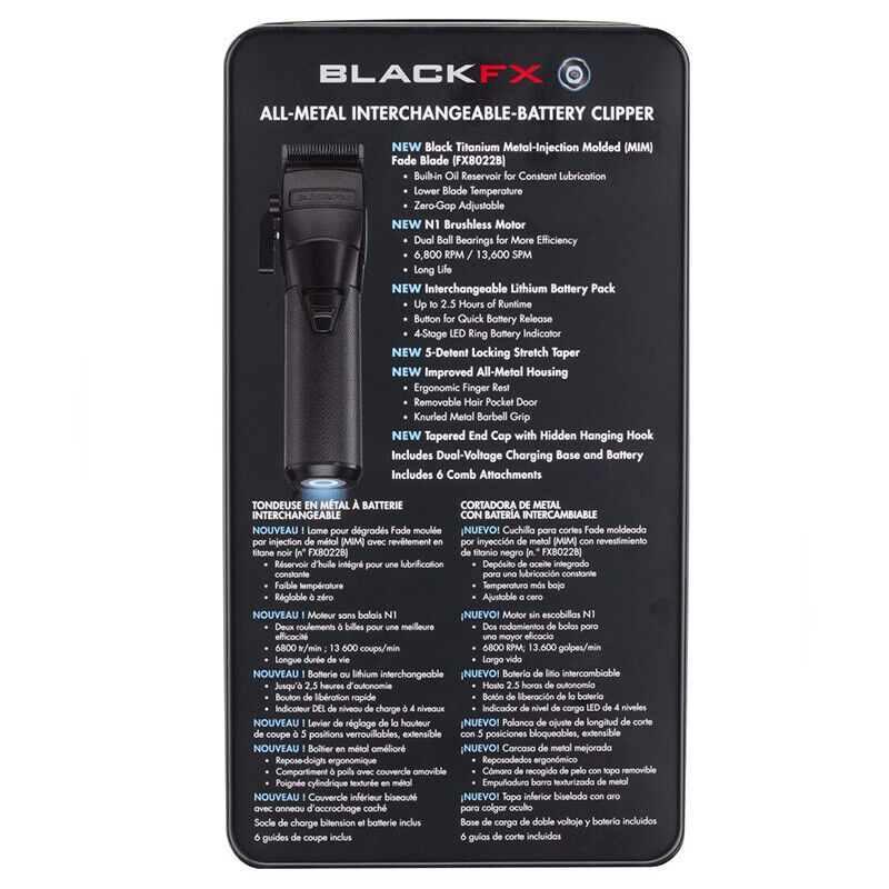 BaByliss PRO FXONE Matt Black Clipper FX899MB