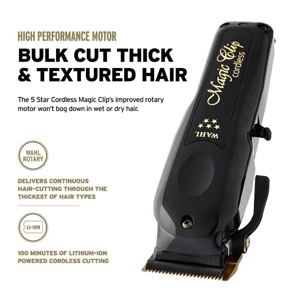 Wahl 5 Star Black Magic Clip & Detailer Cordless Combo Machine