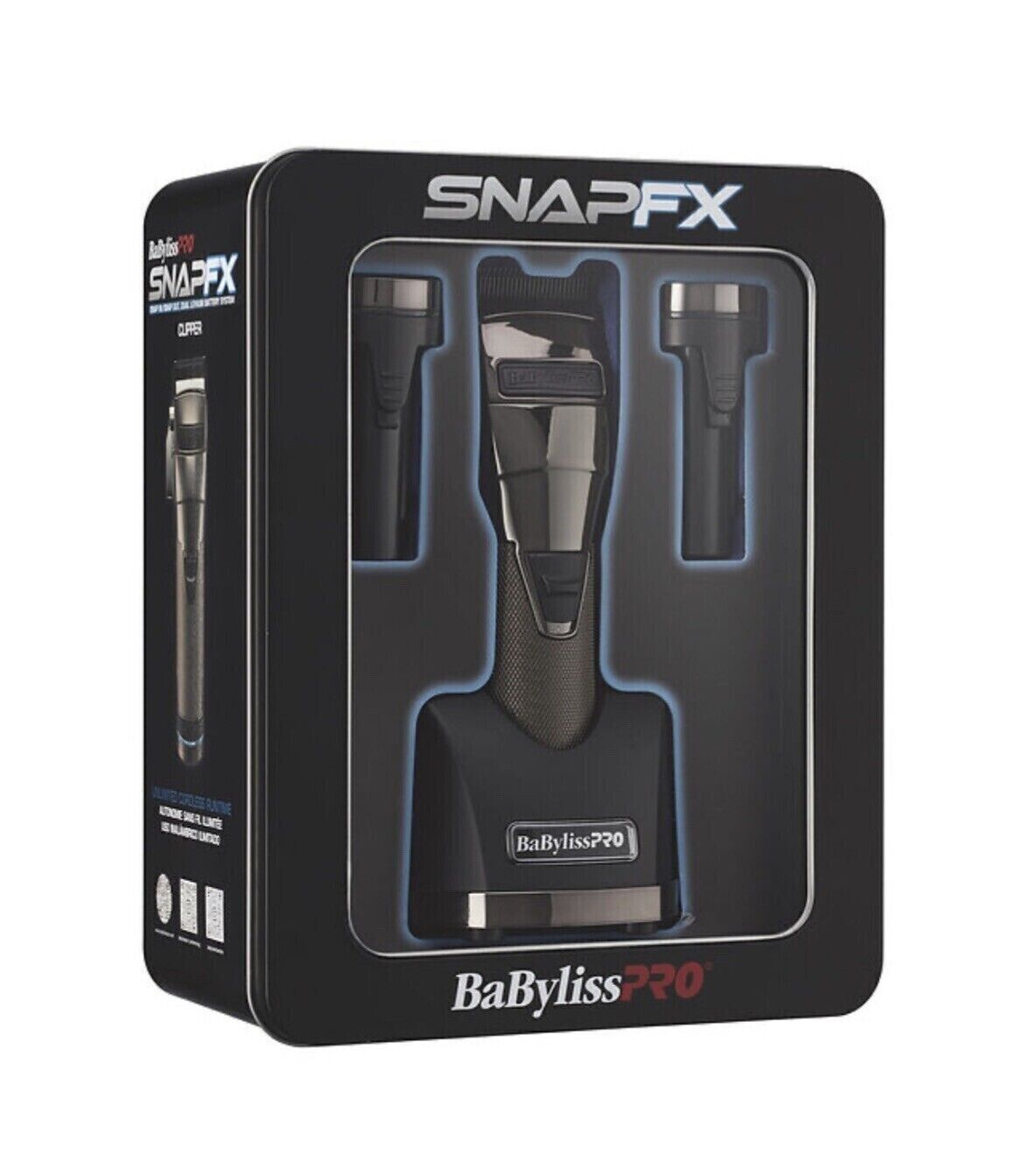 BaByliss PRO Snap Gun Metal Cordless Combo Clipper & Trimmer