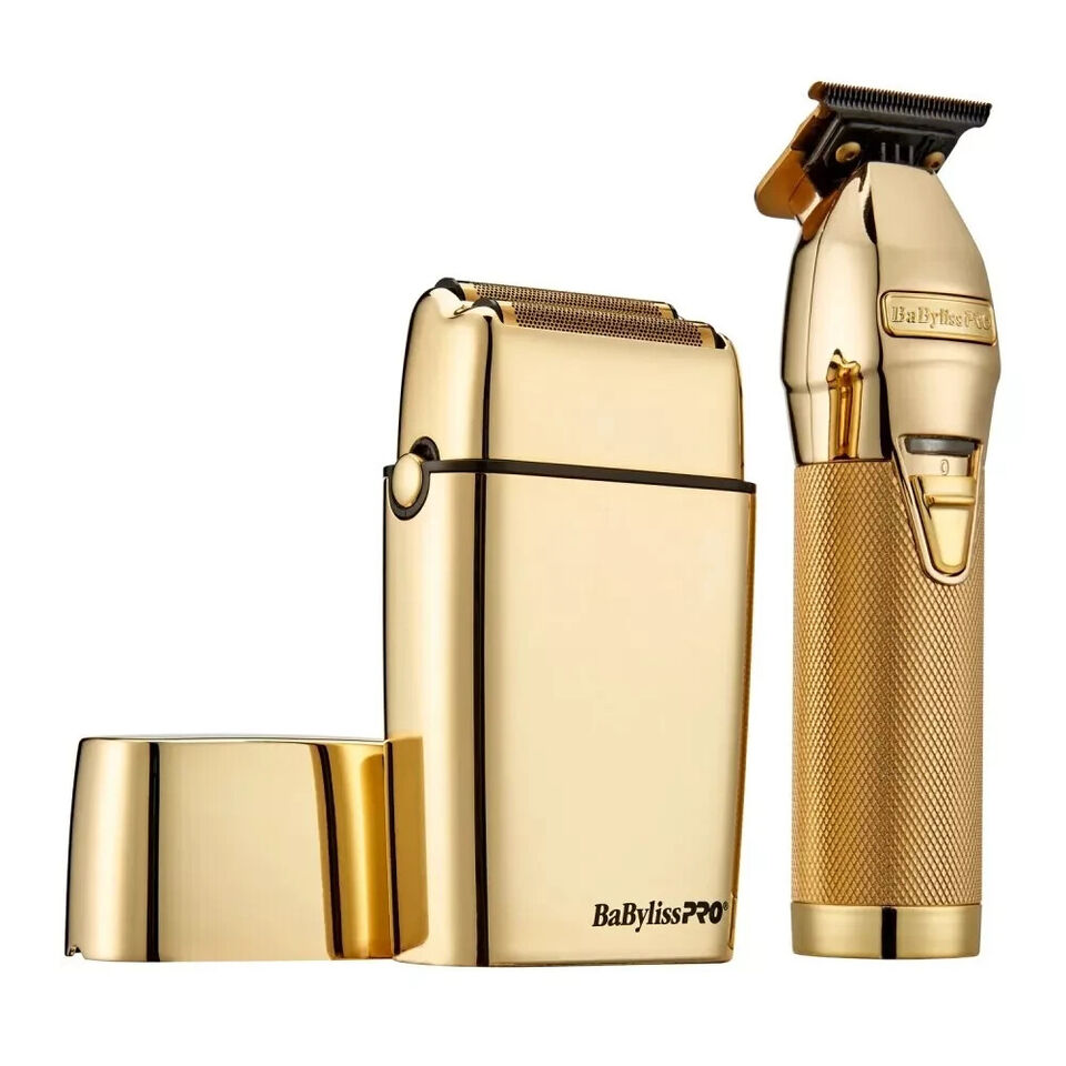 Babyliss PRO LIMITEDFX Gold Trimmer And Double Foil Shaver Repack