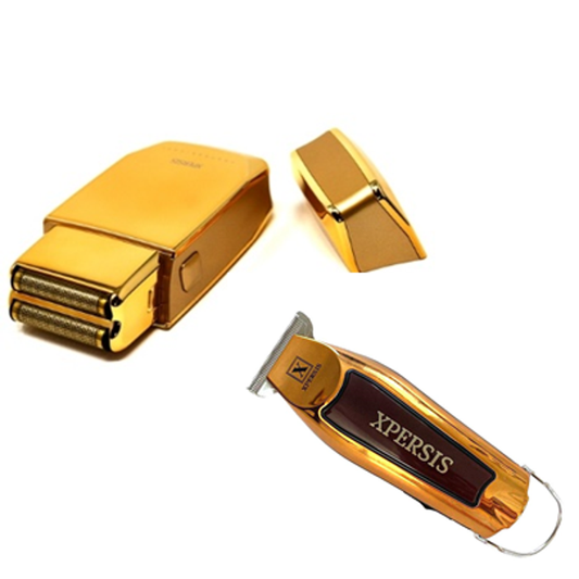 XPERSIS PRO Foil Shaver And Cordless Trimmer Combo Gold