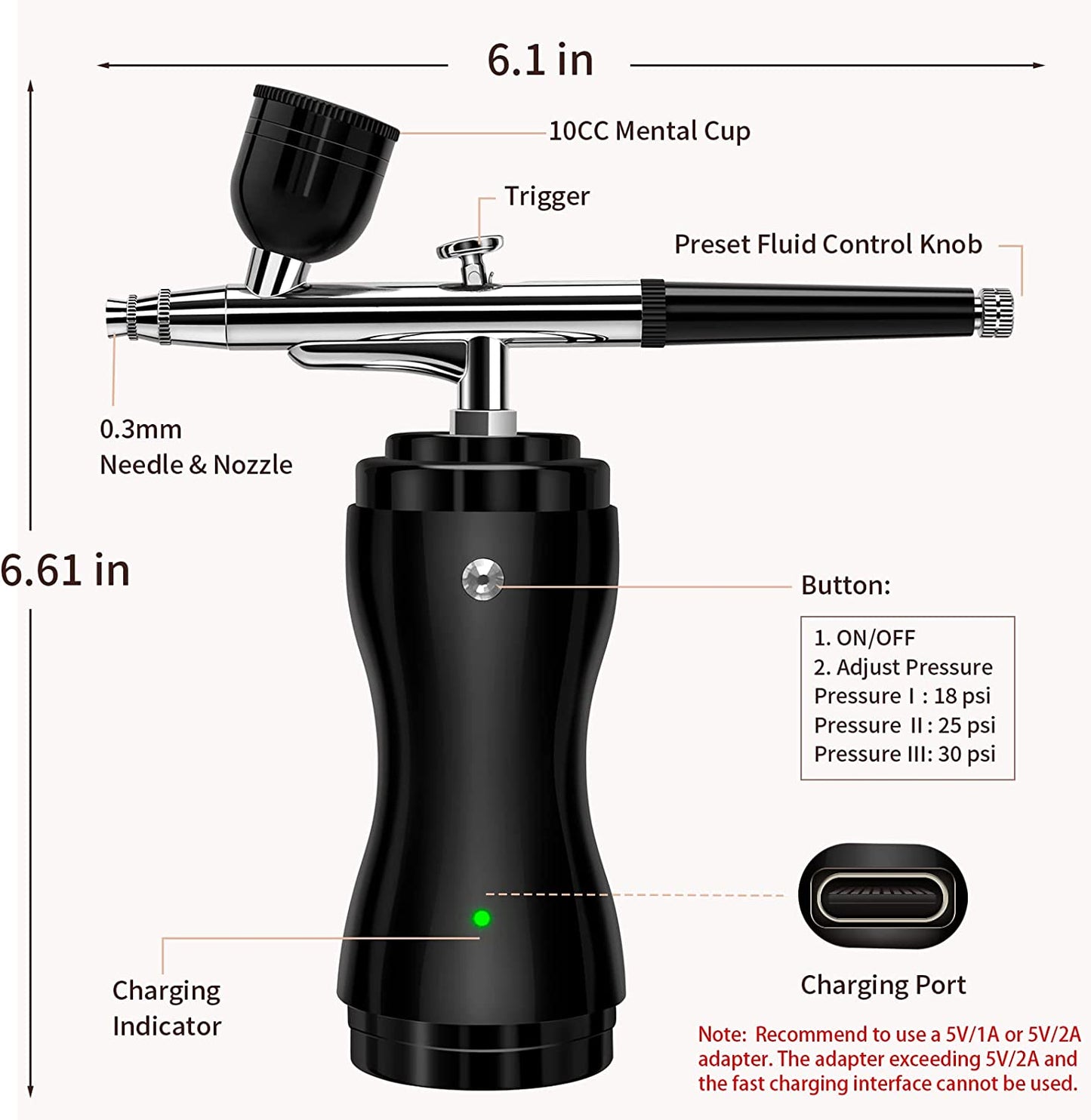 XPERSIS PRO Airbrush Black