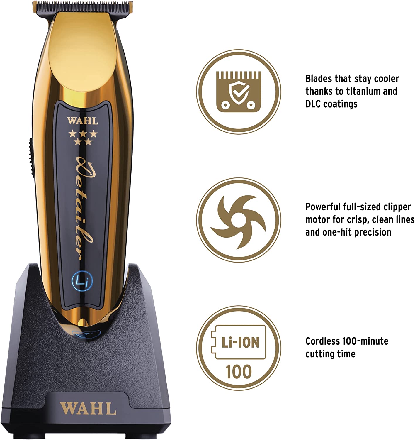 Wahl Detailer Cordless Trimmer Gold 8171-700