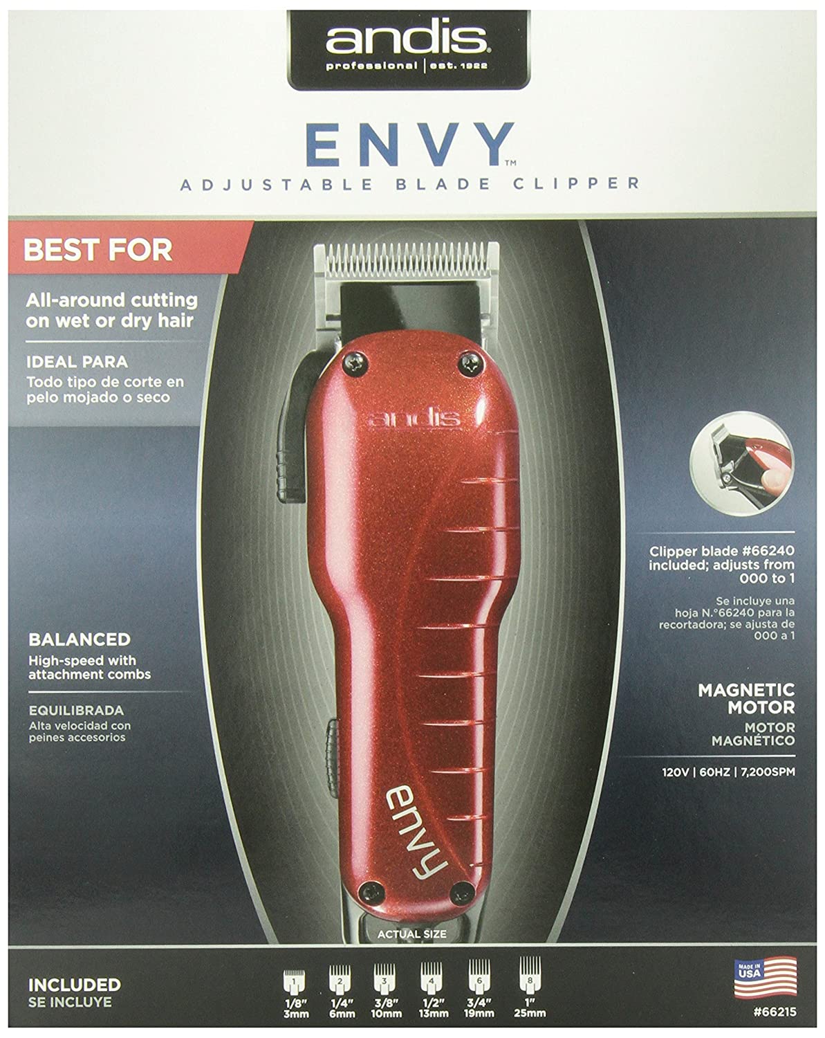 Andis Envy Corded Clipper 66215