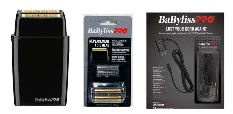 Babyliss PRO Shaver, Foil Replacement, Power Cord. Choose color.