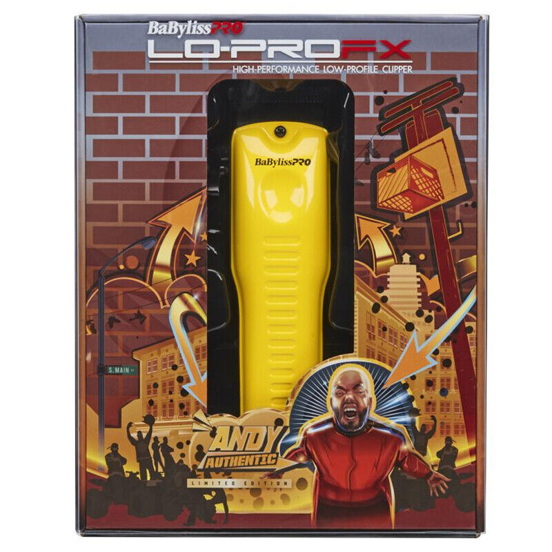 BaByliss LoPro FX Influencer Limited Edition Yellow Clipper