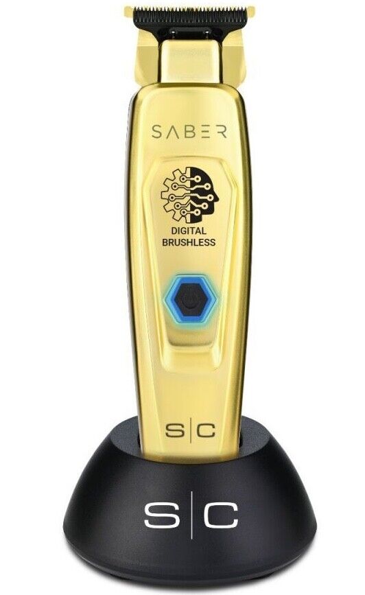 S|C Saber Cordless Trimmer Gold / Bonus One S|C Power Ride Corded Hair Clipper Free