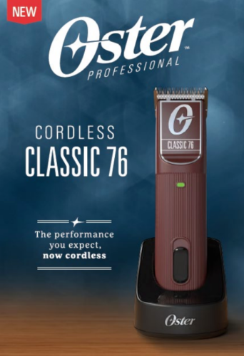 Oster Classic 76 Cordless Hair Clipper Red